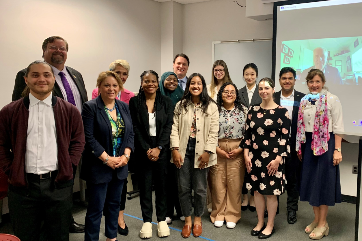 New Jersey State Policy Lab Interns Tour Statehouse with Assemblyman Dan Benson