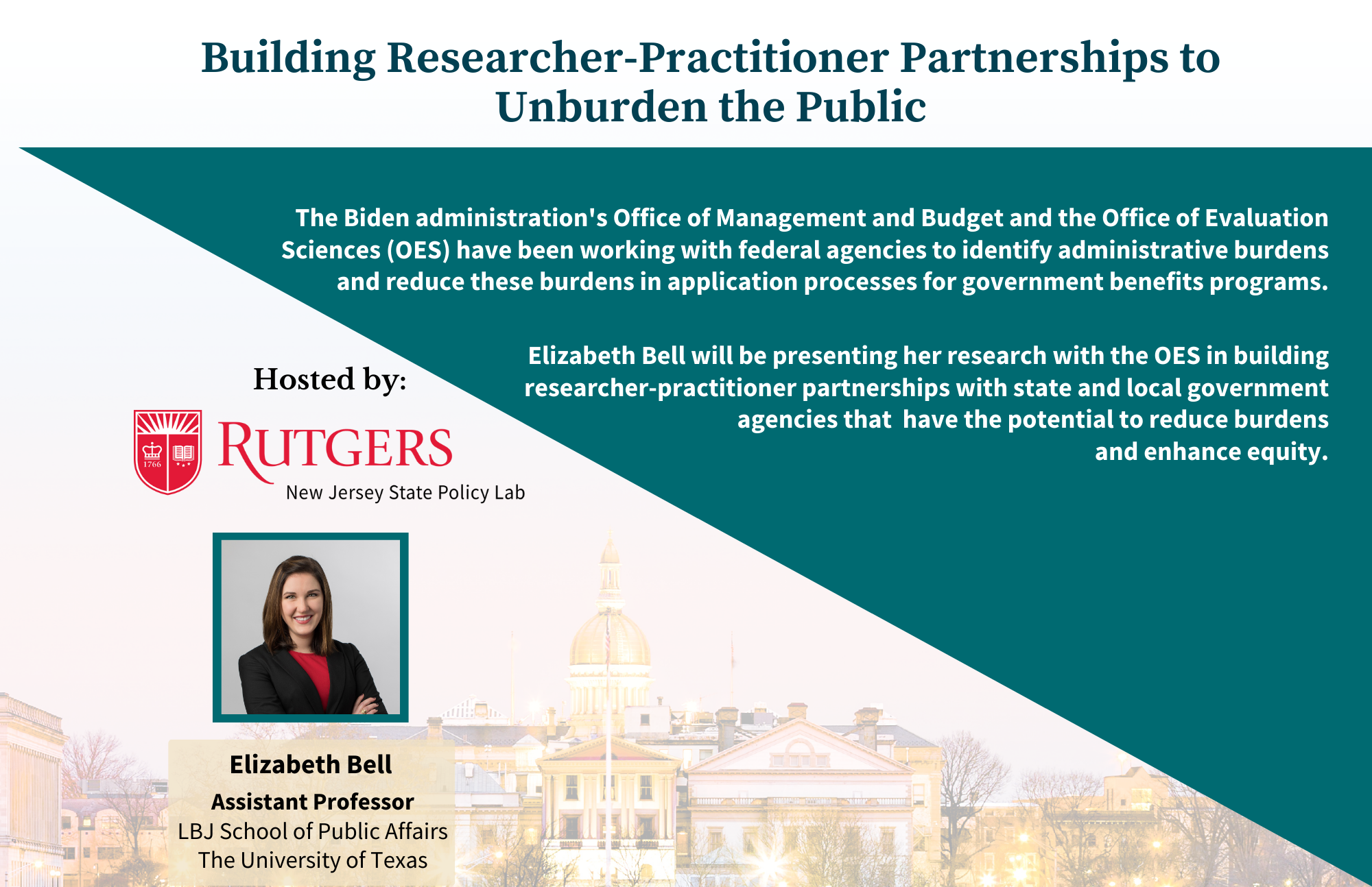 Building Researcher-Practitioner Partnerships to Unburden the Public Presentation