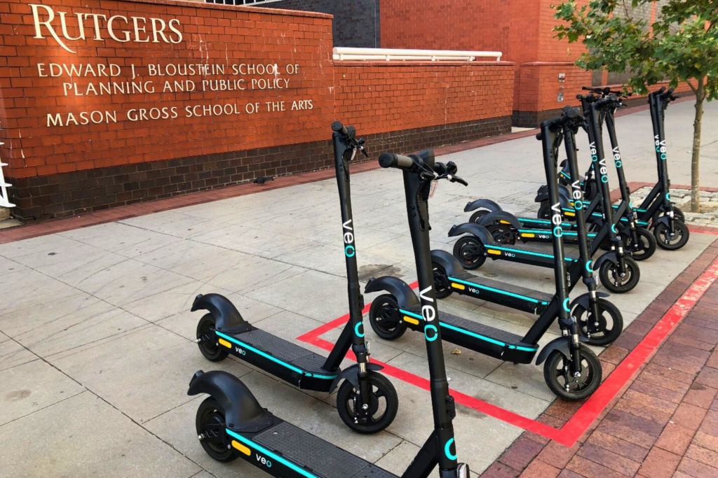 Shared E Scooters in New Brunswick Voorhees Transportation Center